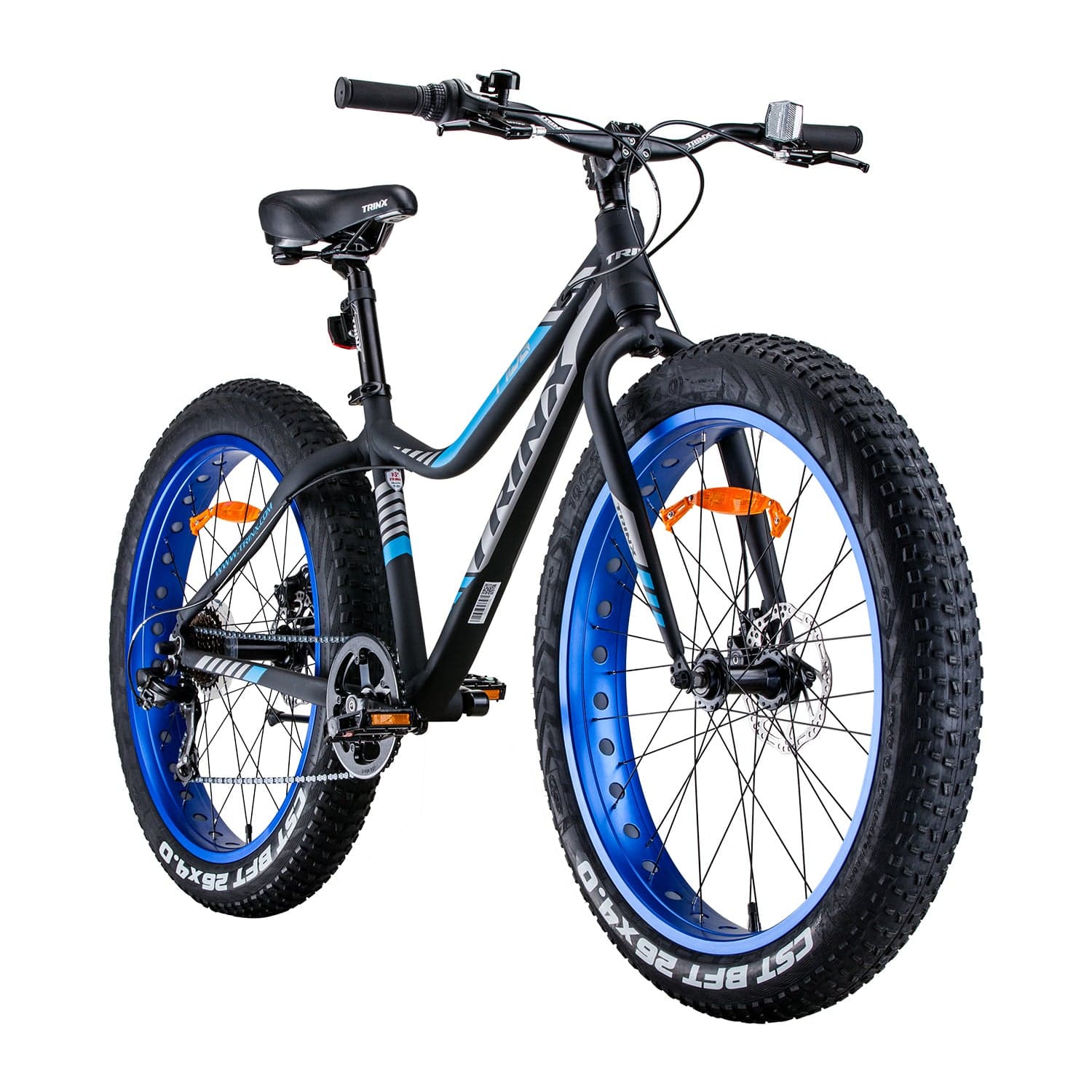 Trinx Tiger T106 Fat Bike Shimano 7 Speed Bicycle Blue - SILLYWILLYS