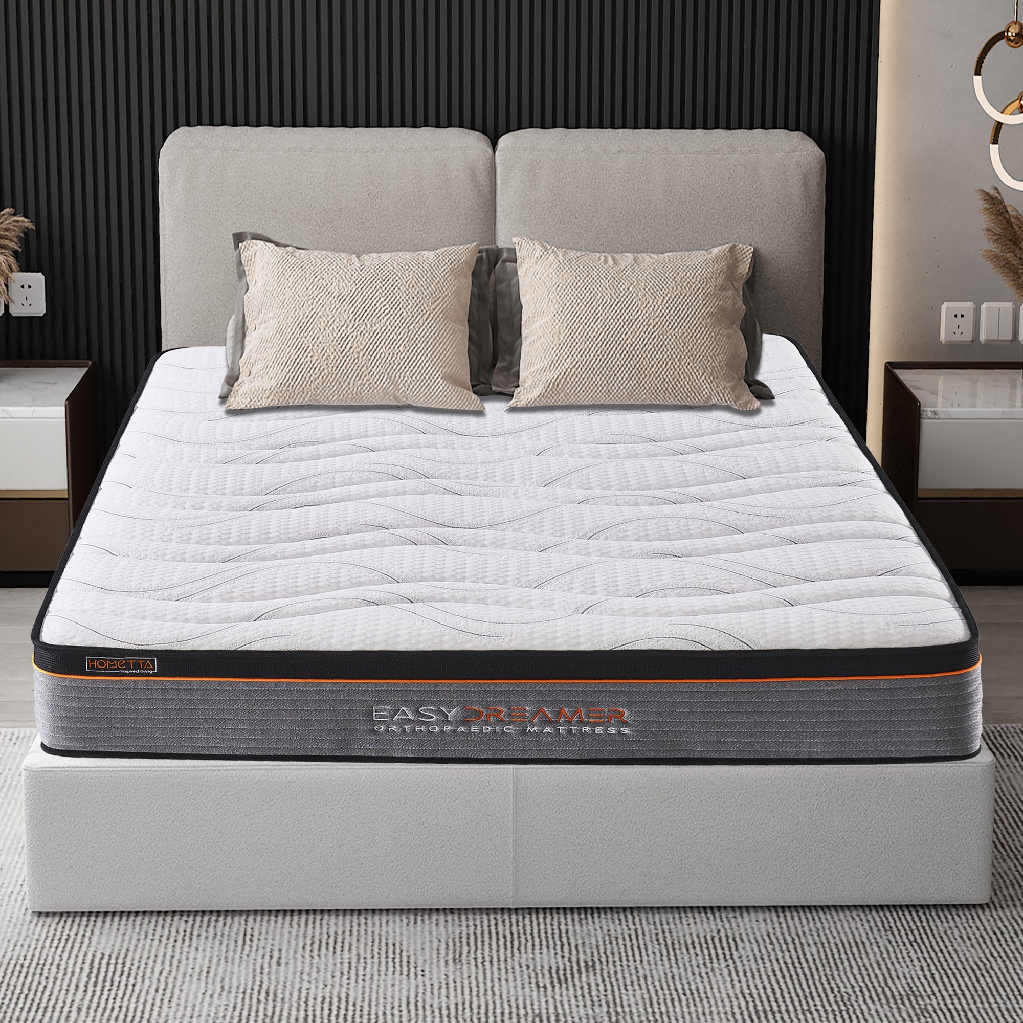 EasyDreamer Orthopaedic Euro Top Pocket Spring Double Mattress