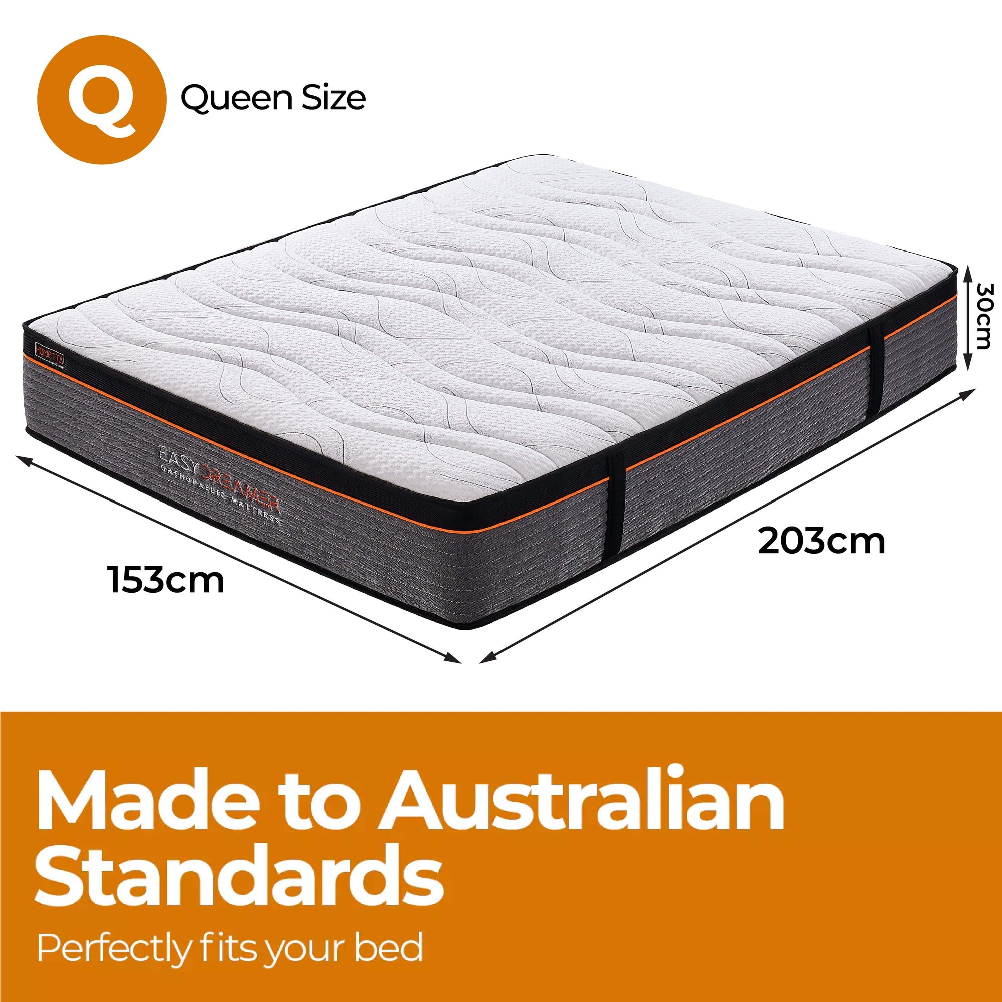 EasyDreamer Orthopaedic Euro Top Pocket Spring Queen Mattress