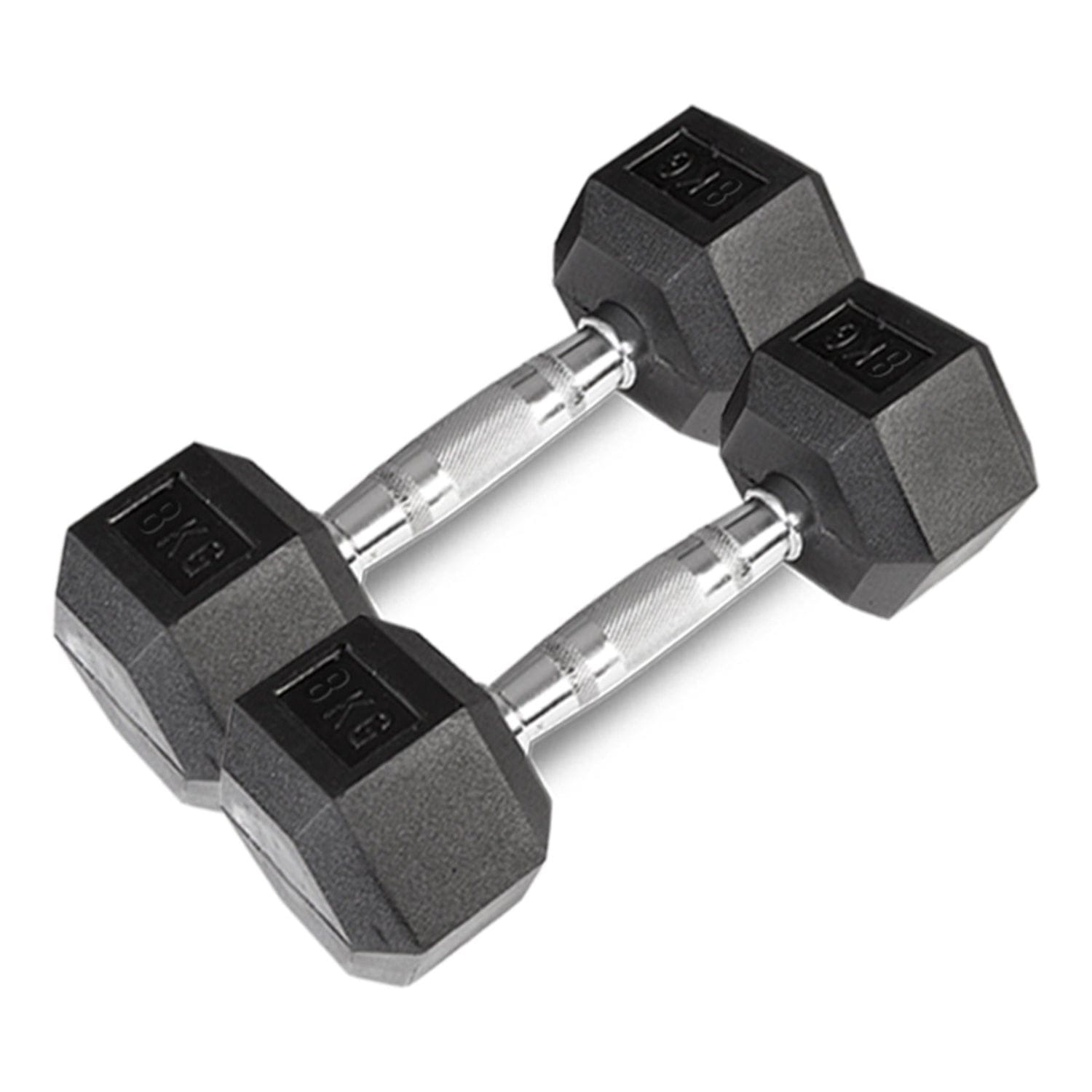 CORTEX 56kg Hex Fixed Dumbbell Set (4, 6, 8, 10kg Pairs)