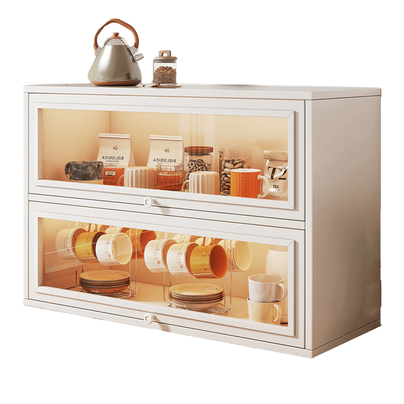 NEW Kitchen Acrylic Cup Storage Cabinet, Table Top Cup Storage Box, Tea Cup Rack