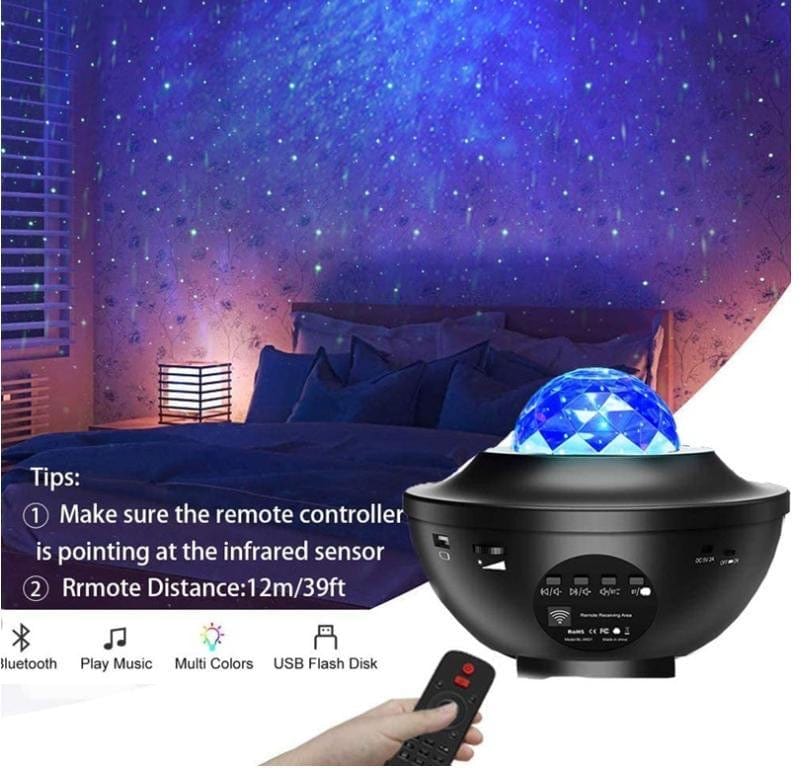 Galaxy Starry Night Light Projector Ocean Star Sky Party Baby Kids Room LED Lamp