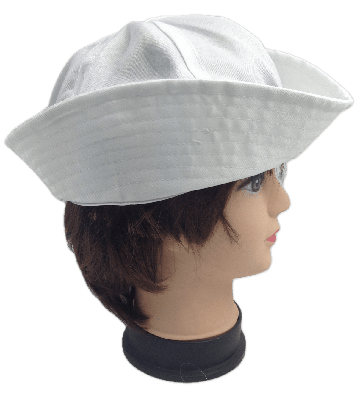 Adult White Sailor Hat Marine Unisex Gob Captain Navy Hen&#39;s Night Doughboy Cap