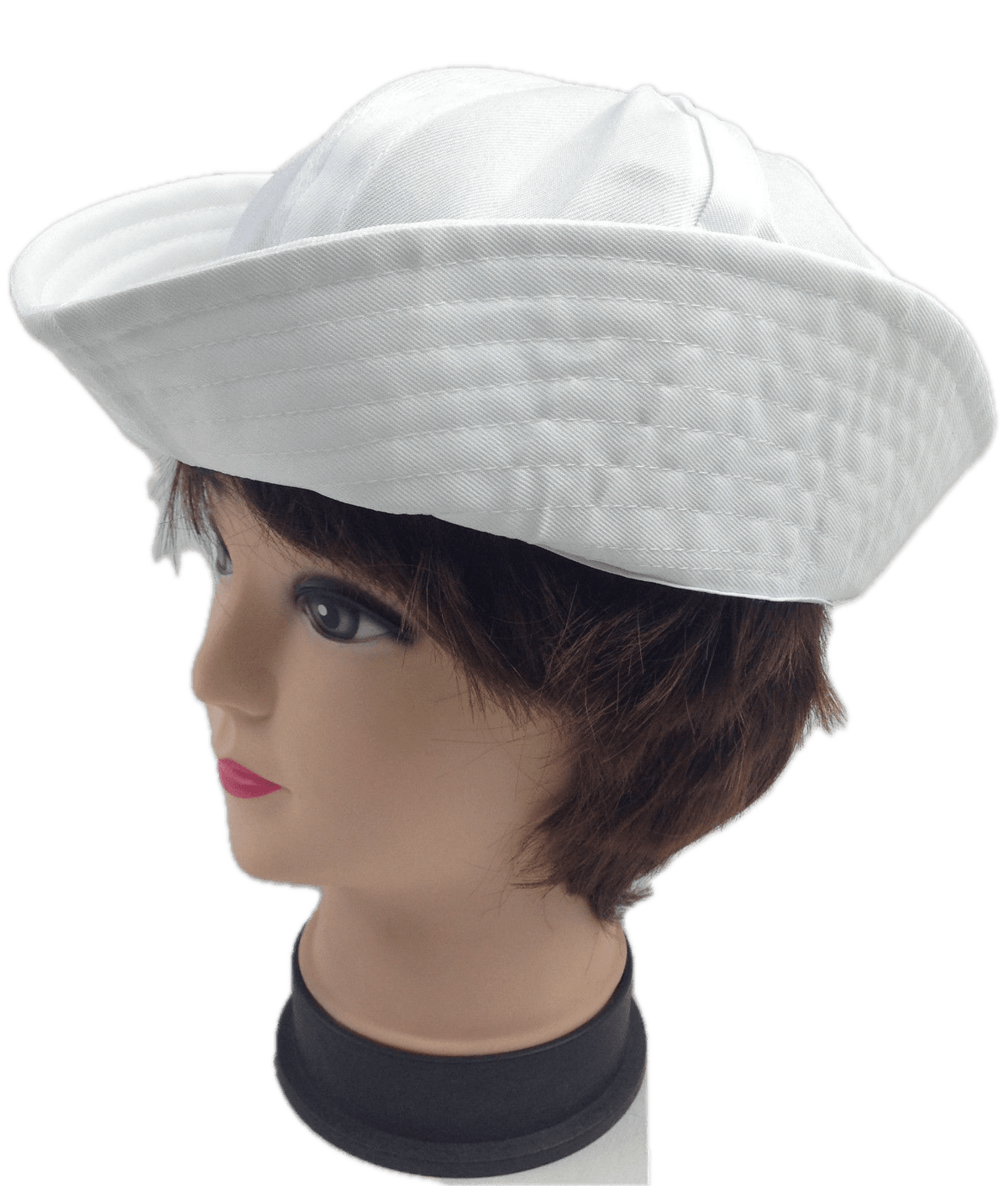 Adult White Sailor Hat Marine Unisex Gob Captain Navy Hen&#39;s Night Doughboy Cap