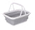 9L Collapsible Laundry Basket Washing Clothes w/Handles Bin Foldable - Grey/White