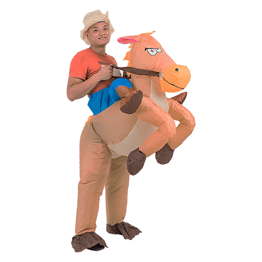 COWBOY Fancy Dress Inflatable Suit -Fan Operated Costume