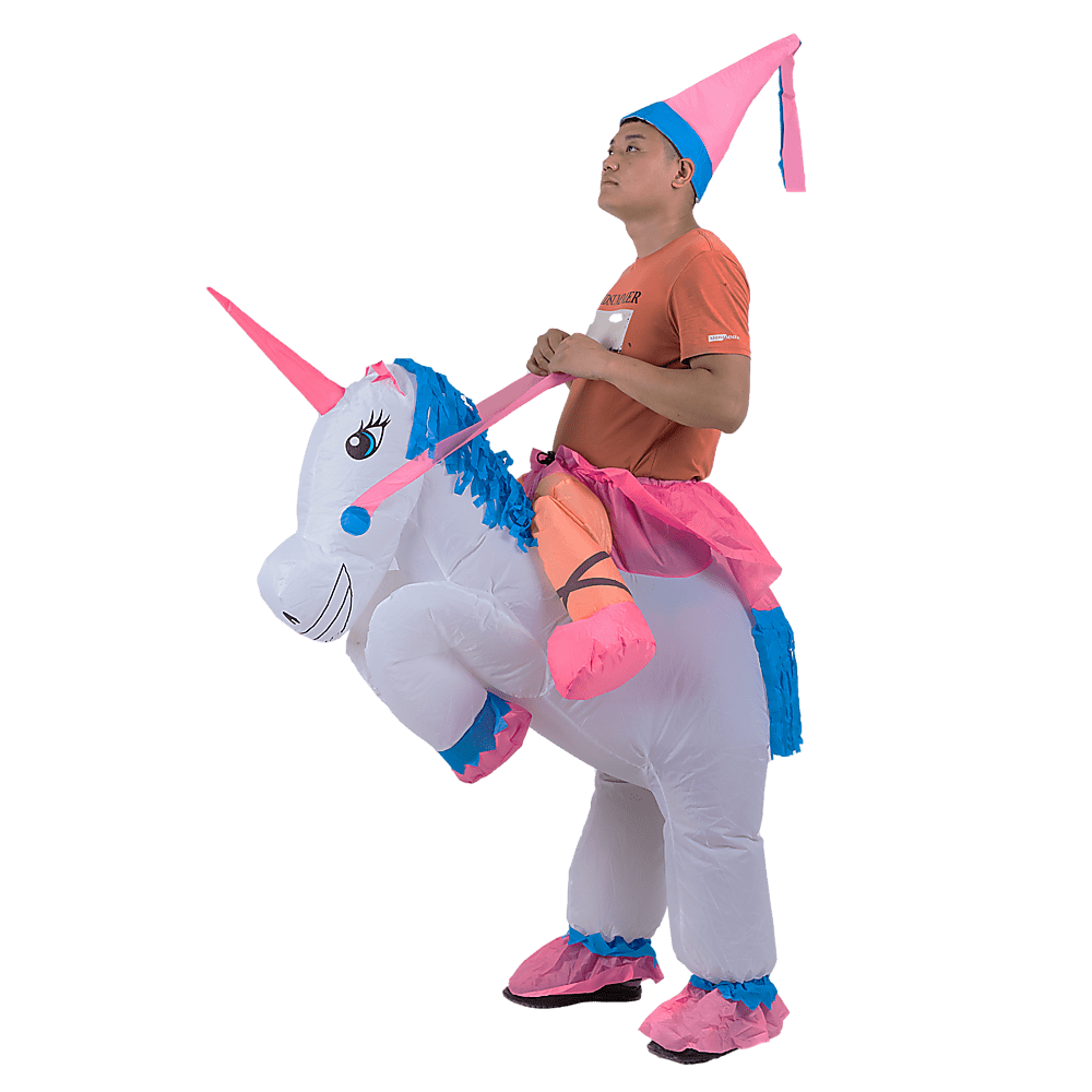 UNICORN Fancy Dress Inflatable Suit -Fan Operated Costume