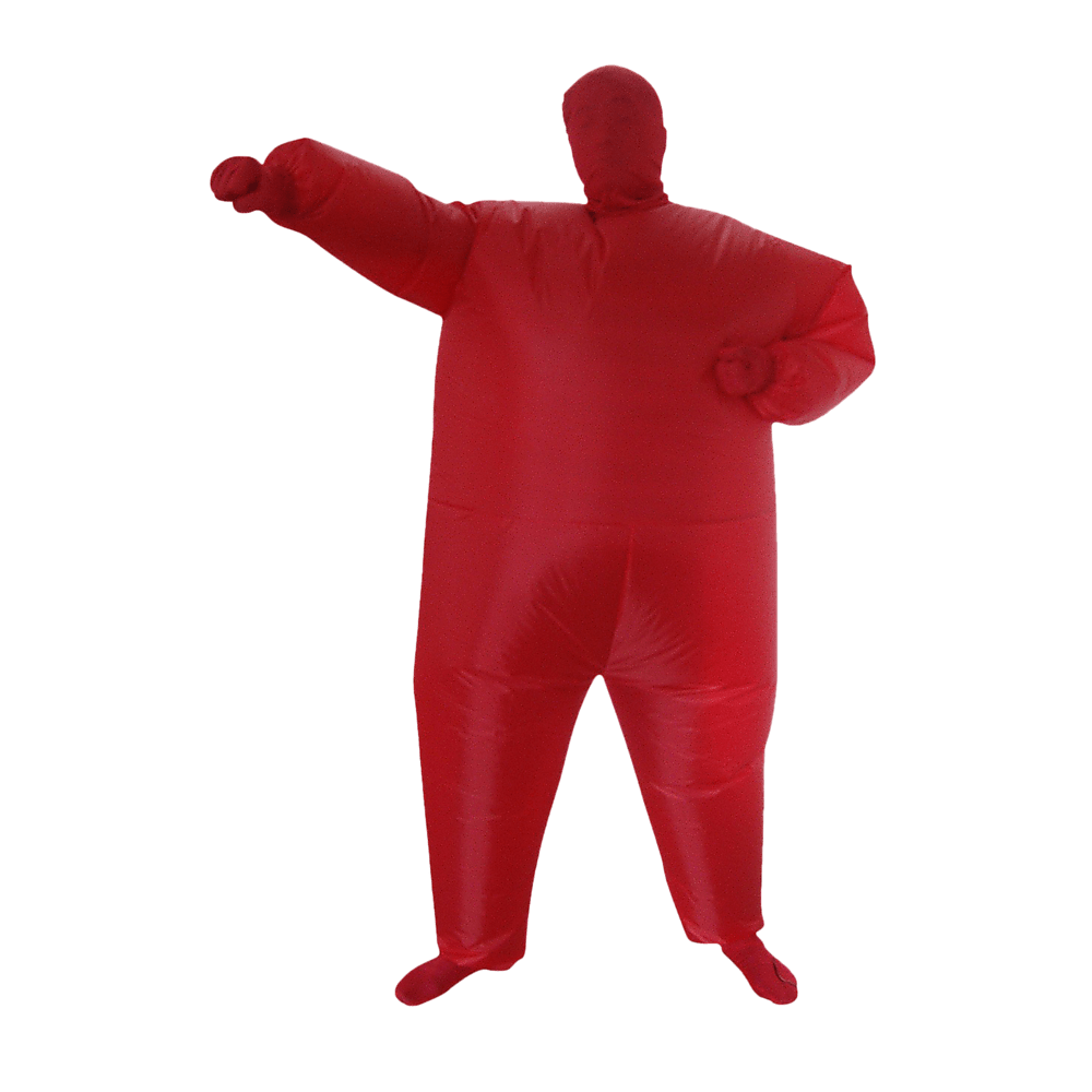 Red Alert Inflatable Costume Fancy Dress Suit Fan Operated