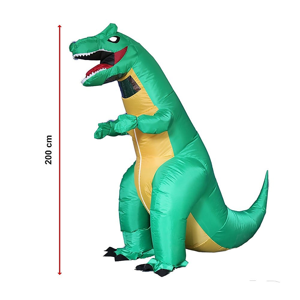 Dinosaur T-Rex Fancy Dress Fan Inflatable Costume Tyrannosaurus Suit