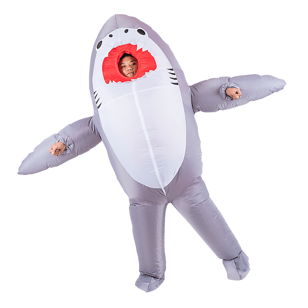 Shark Fancy Dress Fan Inflatable Costume Suit