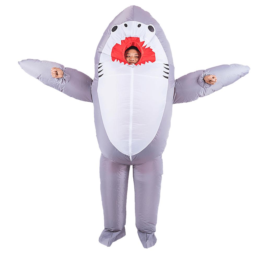 Shark Fancy Dress Fan Inflatable Costume Suit