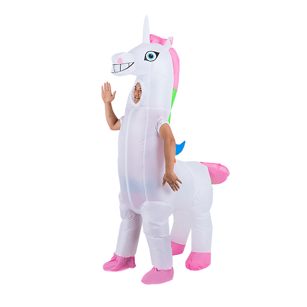 Giant Unicorn Fancy Dress Fan Inflatable Costume Suit