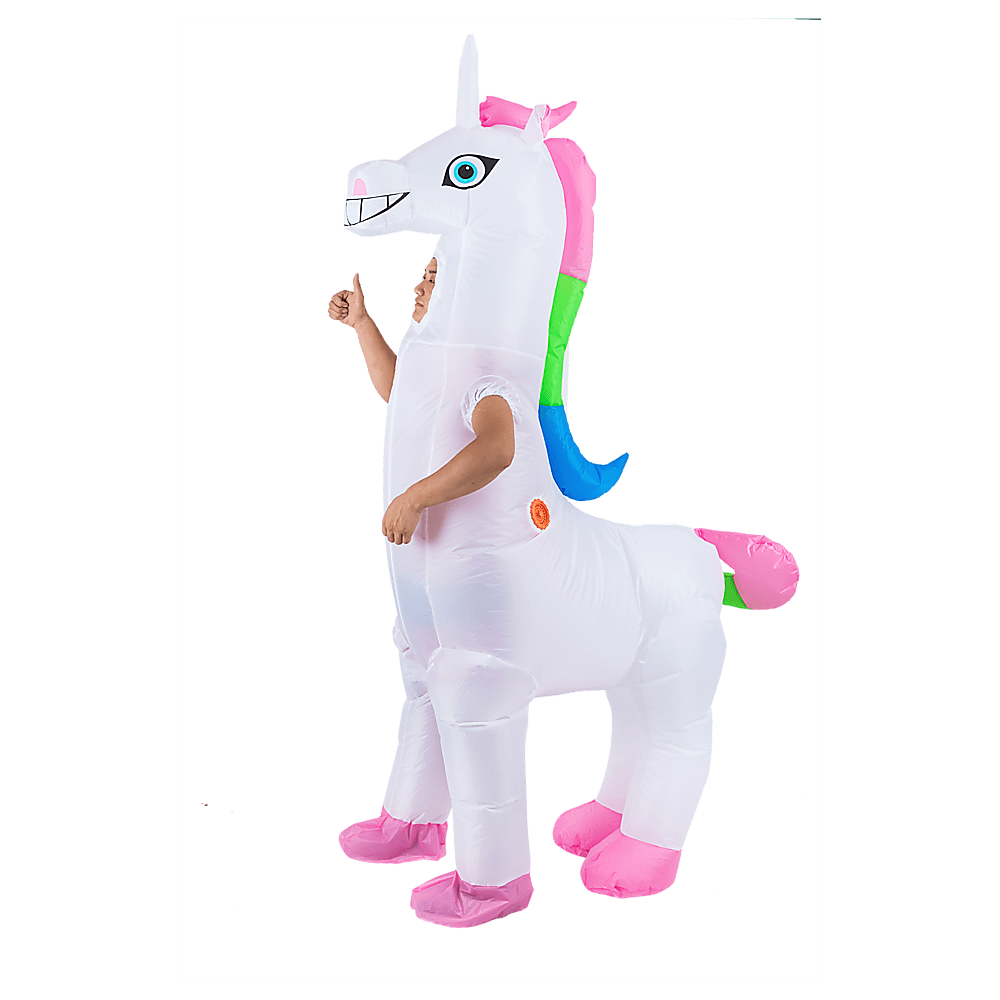 Giant Unicorn Fancy Dress Fan Inflatable Costume Suit