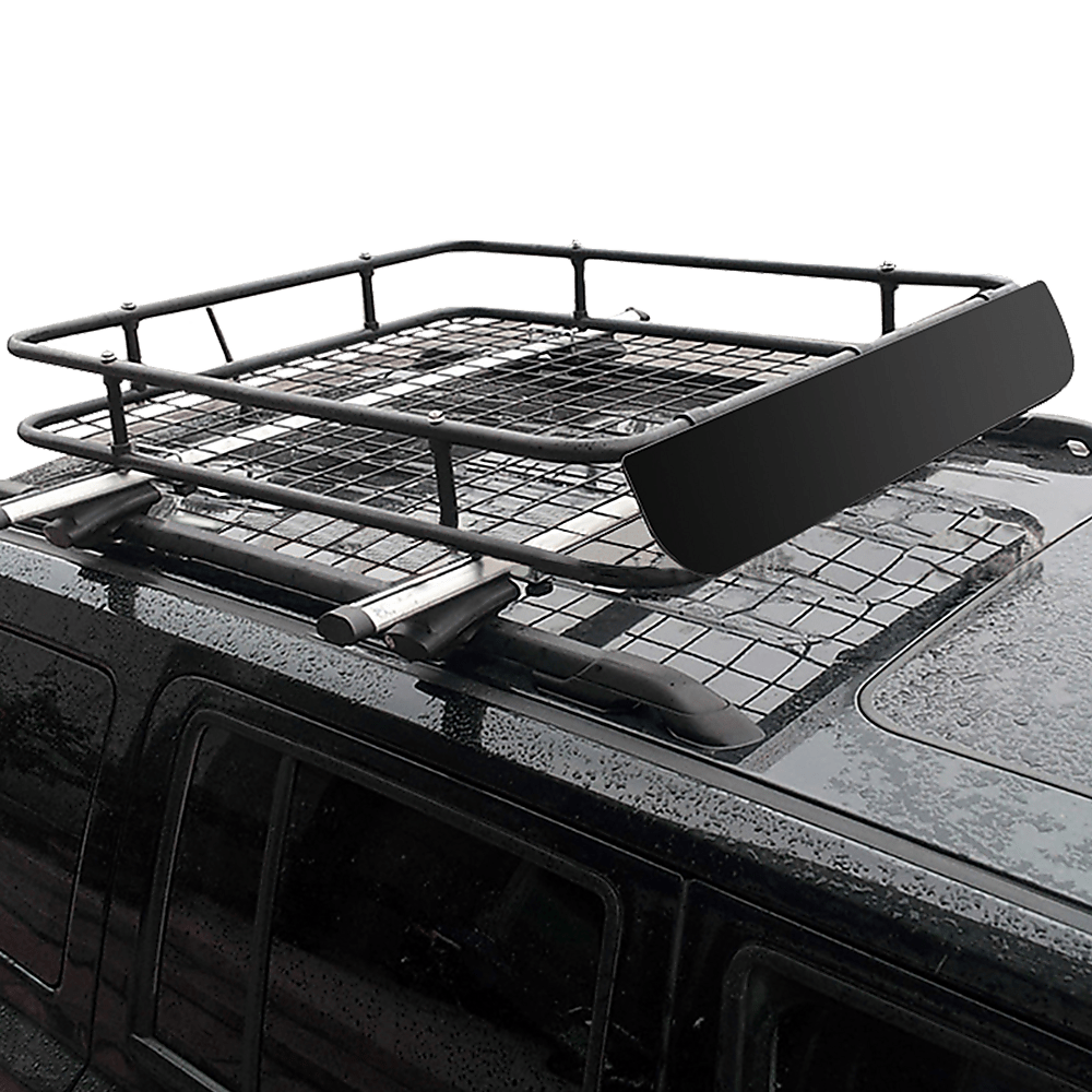 Universal Roof Rack Basket - Car Luggage Carrier Steel Cage Vehicle Cargo