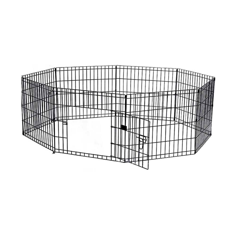 24" 8 Panel Pet Dog Playpen Puppy Exercise Cage Enclosure Fence Play Pen