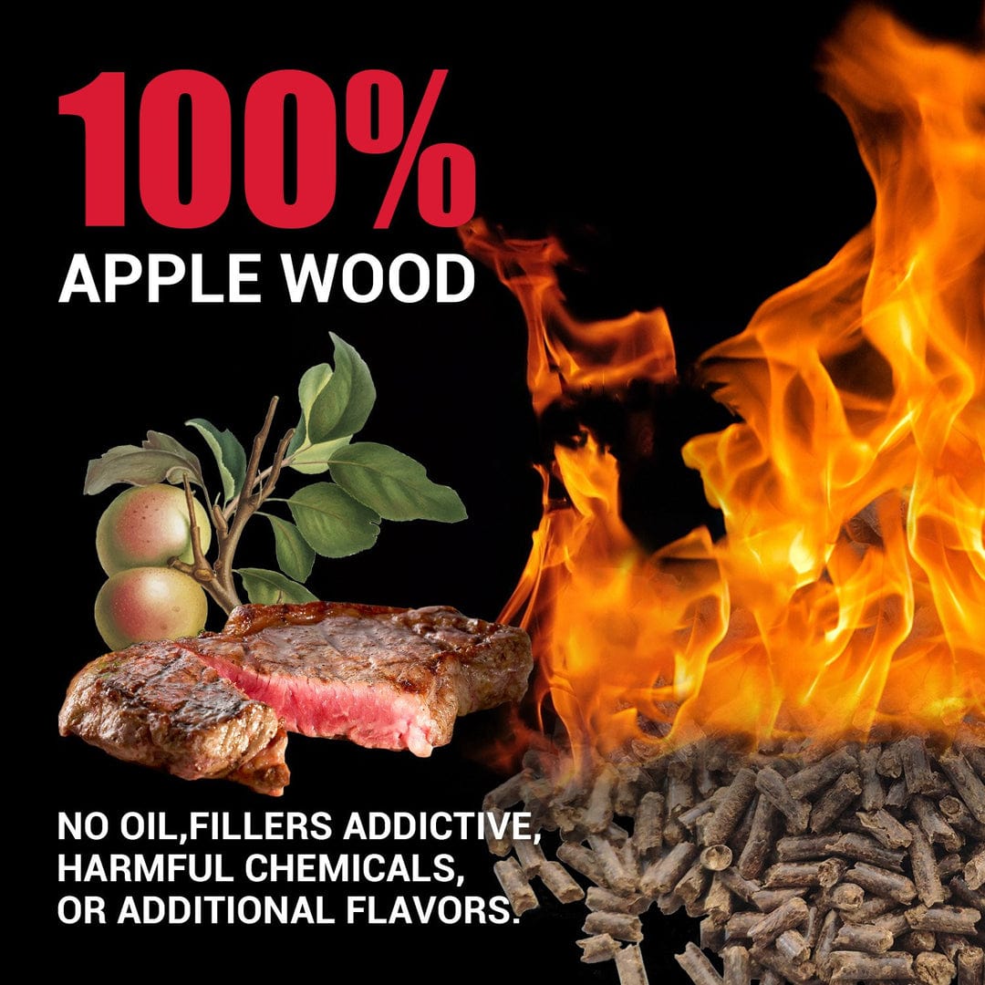 Asmoke 9.5kg of 100% Pure Applewood Pellets